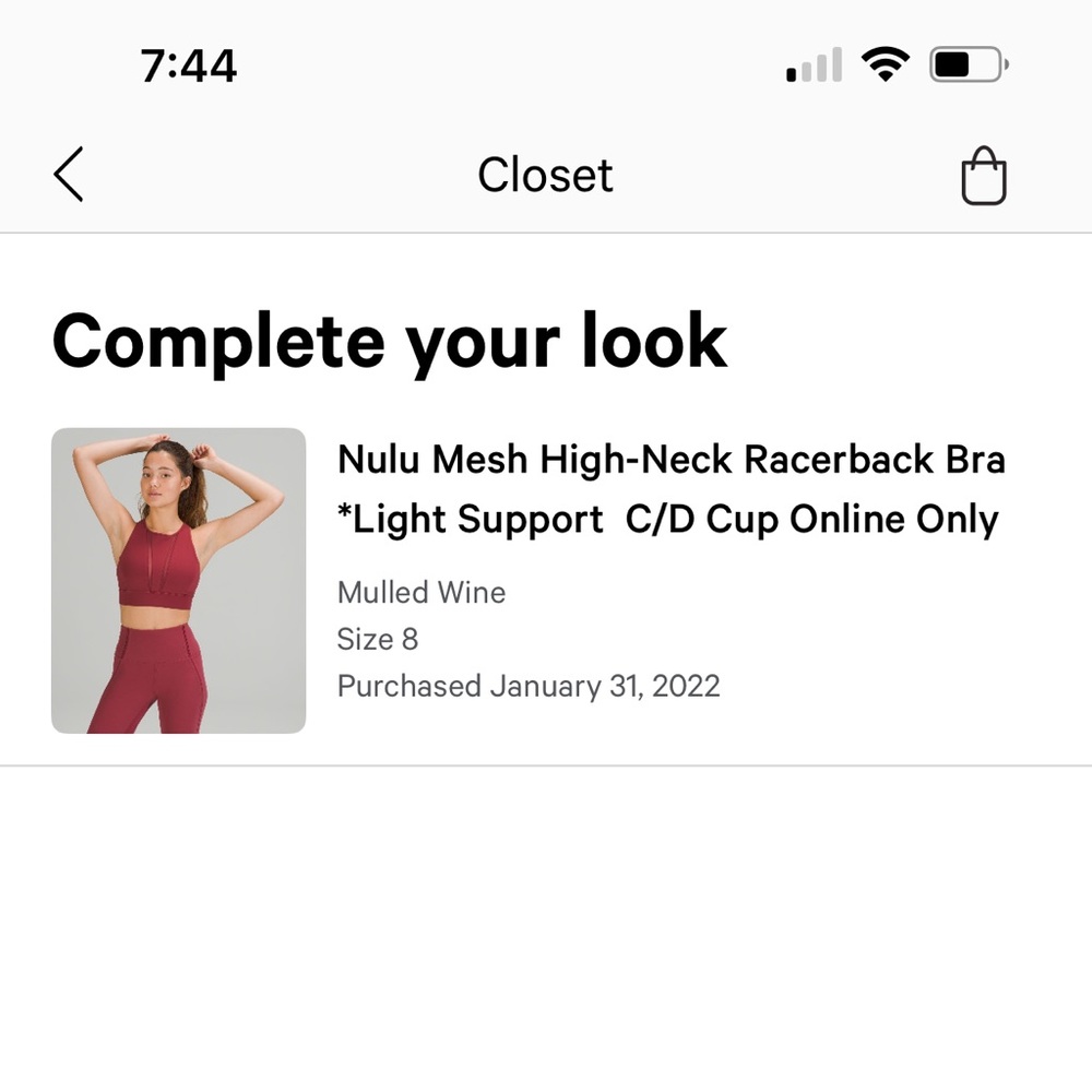 lululemon athletica Red Sports Bra - Picture 5 of 5